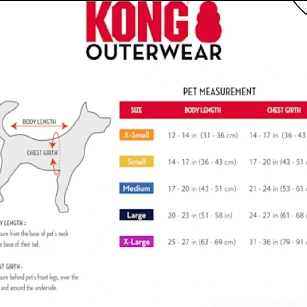 KONG Black Elements Dog Rain Jacket-New